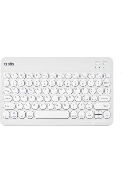 SBS UNIKEYBOARDW Ασύρματο πληκτρολόγιο Bluetooth Μόνο Αγγλικό US Λευκό