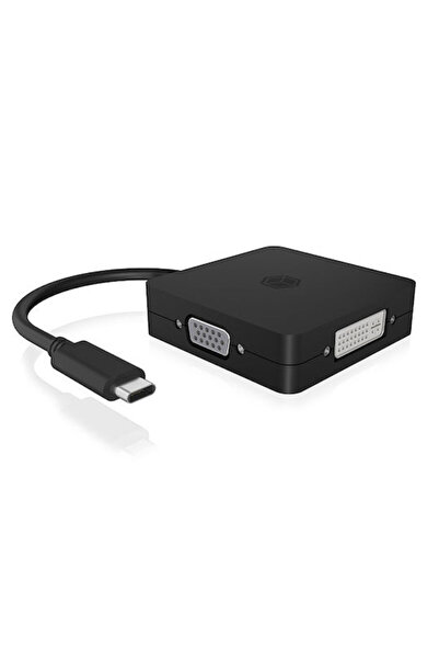 ICY BOX Σταθμός σύνδεσης USB-C με HDMI/DisplayPort 4K Μαύρο (IB-DK1104-C)