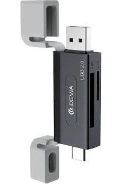Devia Διανομέας USB 2.0 CH1 με 3 θύρες και σύνδεση USB-A