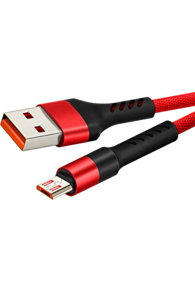 Cabletime Πλεγμένο καλώδιο USB 2.0 σε Micro USB, Κόκκινο, 1μ, CT-C165-P05-R1,...