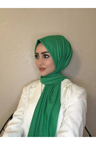 OykumBone Green Women's Sandy Fabric Ready-To-Wear Shawl with Snap Fasteners