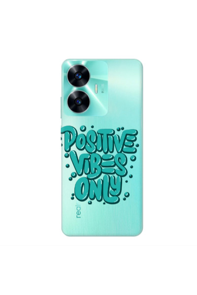 Other Realme C55 Positive Vibes Only Transparent Silicone TPU Θήκη