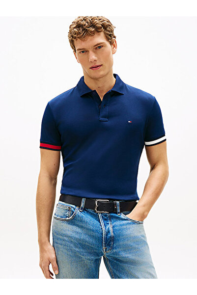 Tommy Hilfiger erkek cuff liquid polo t-shirt