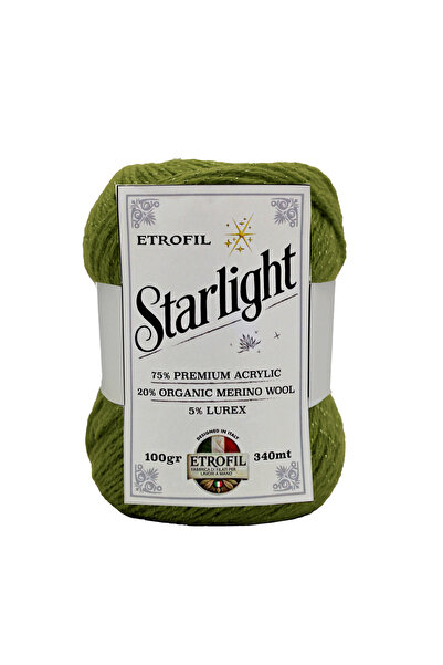 Etrofil Star Light Knitting Yarn Khaki 75% Premium Acrylic 20% Organic Merino...