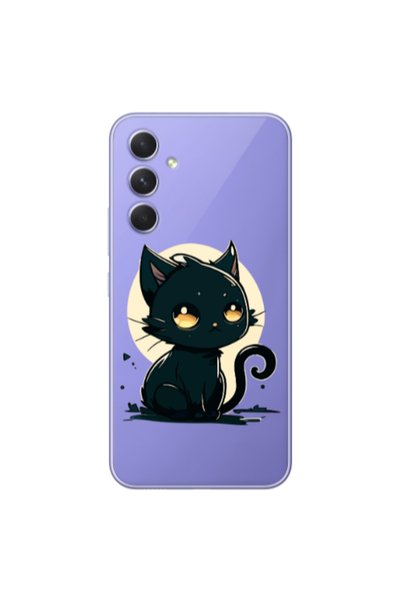 Other Samsung A26 Black Cat Transparent Silicone TPU Θήκη