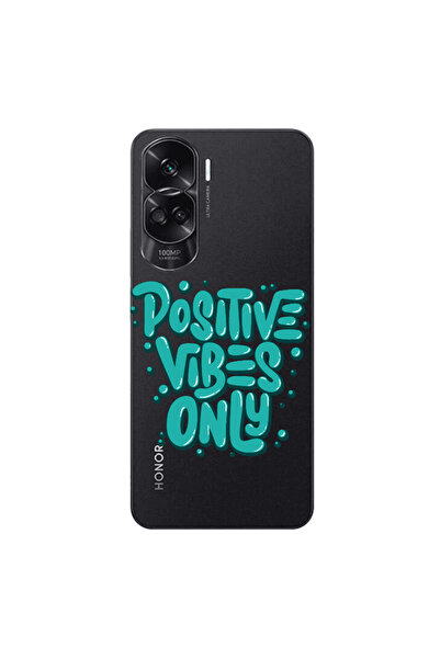 Other Honor 90 Lite 5G Positive Vibes Only Transparent Silicone TPU Θήκη