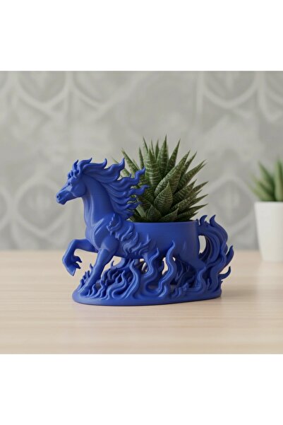 OEM Jardinieră Decorativă Figurină Cal, Suport Plante Mici cu Detalii Specifice