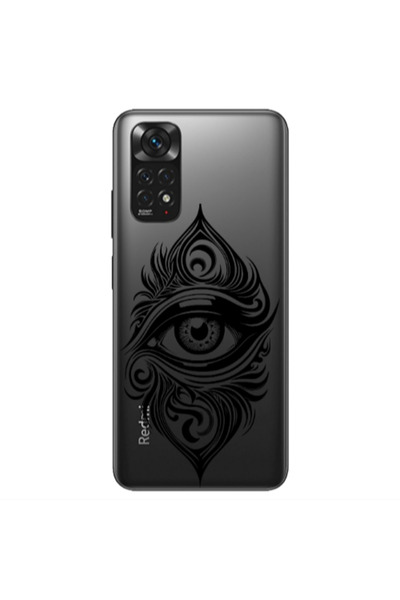 Other Xiaomi Redmi Note 11S NFC Eye patterned drawing Transparent Silicone TP...