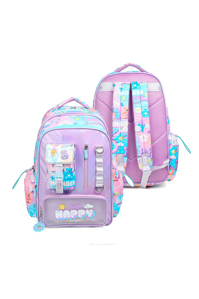 Ceo Chimola Bear Pink Purple 17" Sırt Çantası (Tr148)