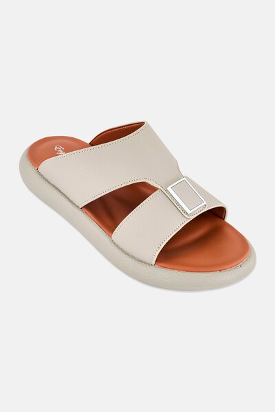 English Laundry Men Slip On Arabic Sandals, Khaki