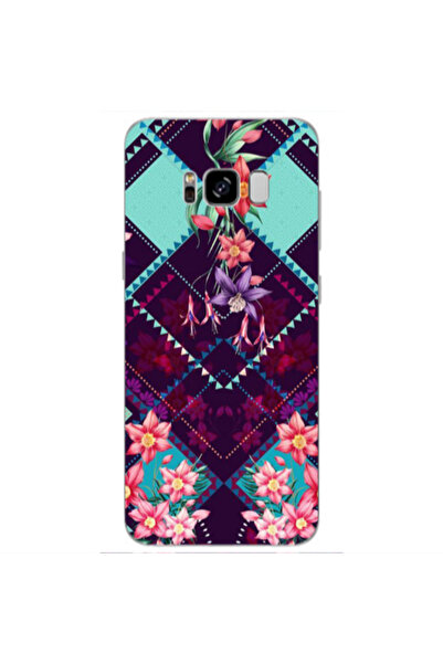Other Samsung S8 Plus Checkered flowers Transparent Silicone TPU Θήκη