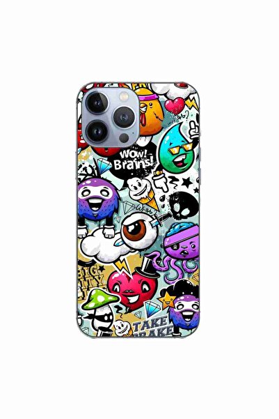 OEM Husa compatibila cu Apple iPhone 13 Pro Max Silicon Gel Tpu Model Pop Art...
