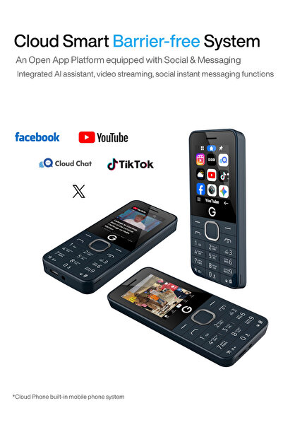 g-tab F100 4G Dual SIM Feature Phone 2.4" Display 2000mAh Battery YouTube Fac...