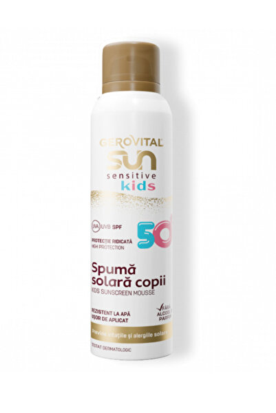 Gerovital Sun , SPF50 Sensitive Children's Sun Protection Foam - High protect...