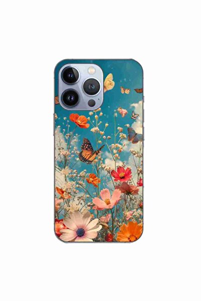 OEM Husa compatibila cu Apple iPhone 13 Pro Silicon Gel Tpu Model Flori si Fl...