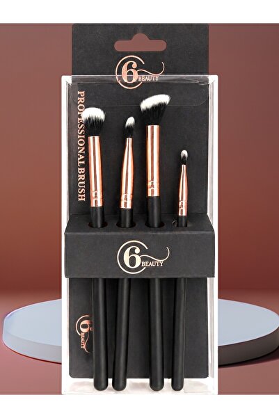 6 Beauty High Quality Makeup Brush Set Blush Brush and Eyeshadow Brushes 4-Pi...