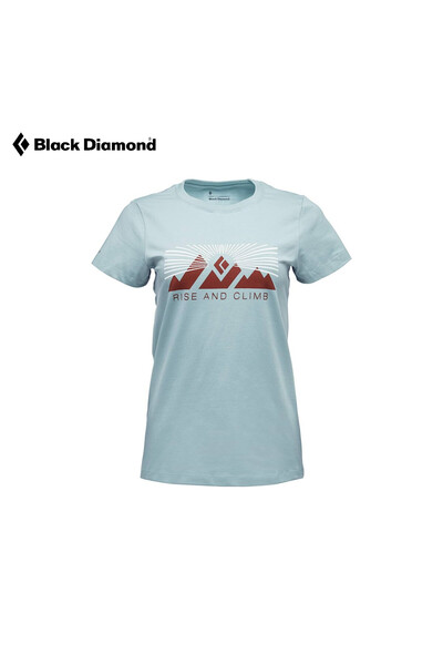 BLACK DİAMOND تي شيرت رايز آند كلاين للسيدات - مقاس M - أزرق