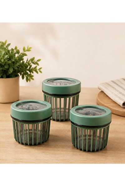 Linea Top Bottom Set of 3 Food Storage Containers 500 ml – Airtight Lid