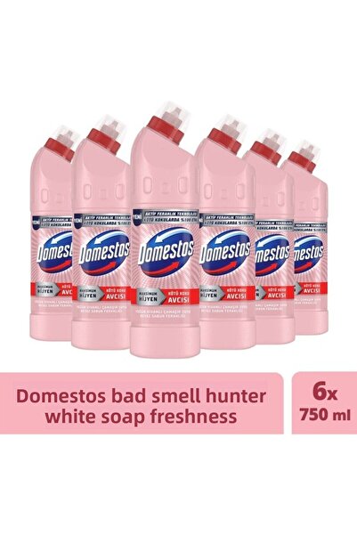 Domestos Белиач Сапун Бялост и Свежест 6х 750 мл