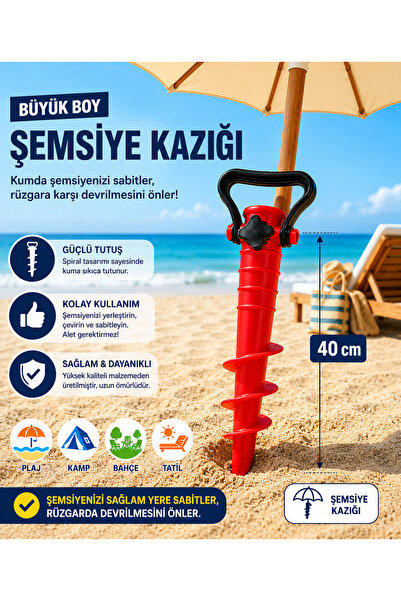 MUBX 1 Adet Büyük Şemsiye Sabitleyici Kaliteli Sabitleme Aparatı Bahçe Plaj K...