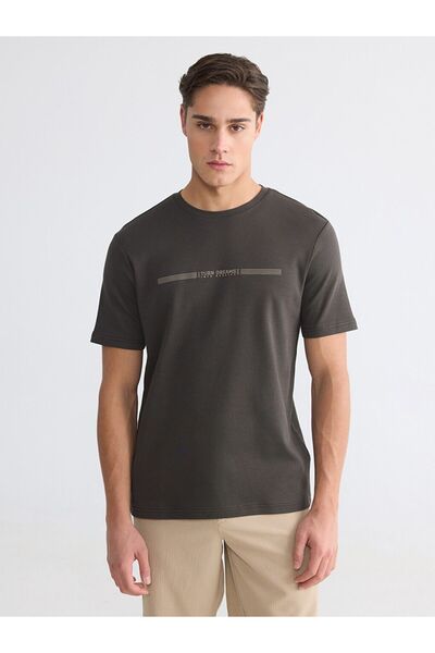 LC Waikiki Crew Neck Printed Combed Cotton Men's T-Shirt