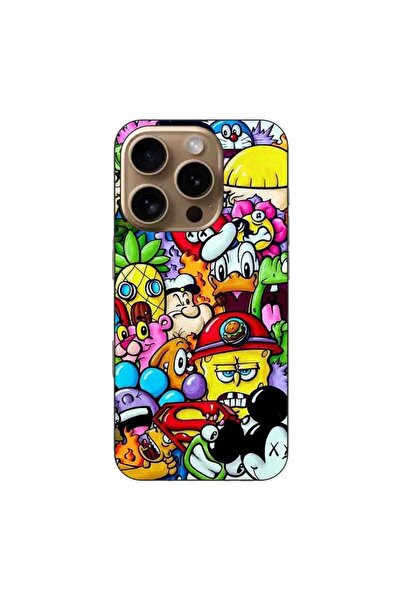 OEM Θήκη συμβατή με Apple iPhone 16 Pro από σιλικόνη gel TPU με σχέδια Pop Ar...