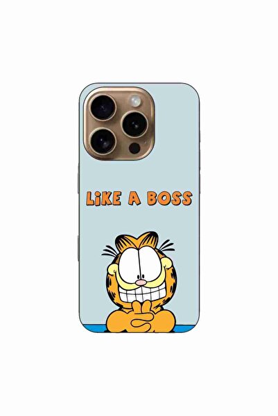 OEM Case compatible with Apple iPhone 16 Pro Silicone Gel Tpu Pattern Garfiel...