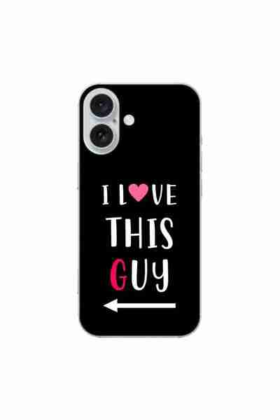 OEM Husa compatibila cu Apple iPhone 16 Silicon Gel Tpu Model Cupluri I love ...