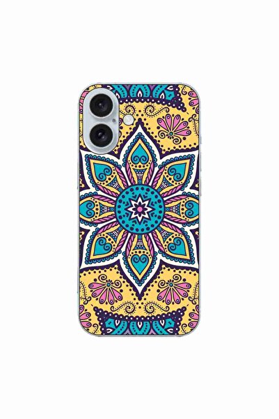 OEM Husa compatibila cu Apple iPhone 16 Silicon Gel Tpu Model Mandala Twilight