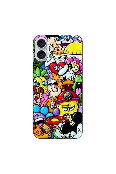 OEM Θήκη συμβατή με Apple iPhone 16 Plus από σιλικόνη gel TPU με σχέδια Pop A...