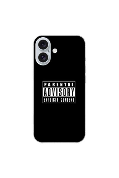 OEM Case compatible with Apple iPhone 16 Silicone Gel Tpu Model Parental Advi...