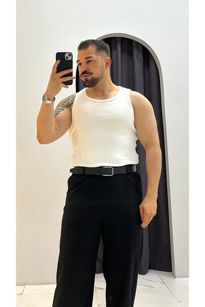 MERVENS Ribbed Tank Top