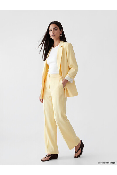 LC Waikiki Peak New Season Regular Fit Linen Blend Women's Trousers