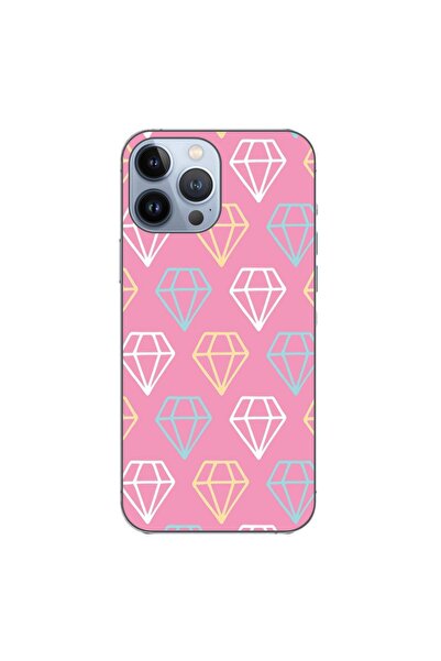 OEM Калъф, съвместим с Apple iPhone 13 Pro Max, силиконов гел TPU модел с диа...