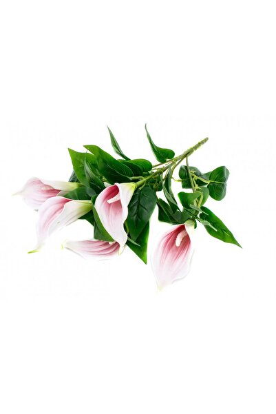 OEM Flori Artificiale Buchet 5 Cale Roz Inchis