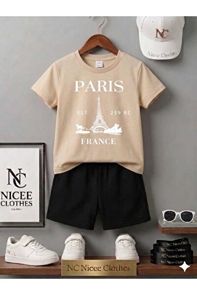 NC Nicee Clothes ΚΑΛΟΚΑΙΡΙΝΟ ΠΑΙΔΙΚΟ ΜΠΛΟΥΖΑΚΙ ΚΑΙ ΣΟΡΤΣ UNISEX (ΛΕΥΚΟ ΣΧΕΔΙΟ...