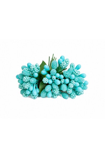 OEM Artificial Stamens 12 strands Turquoise
