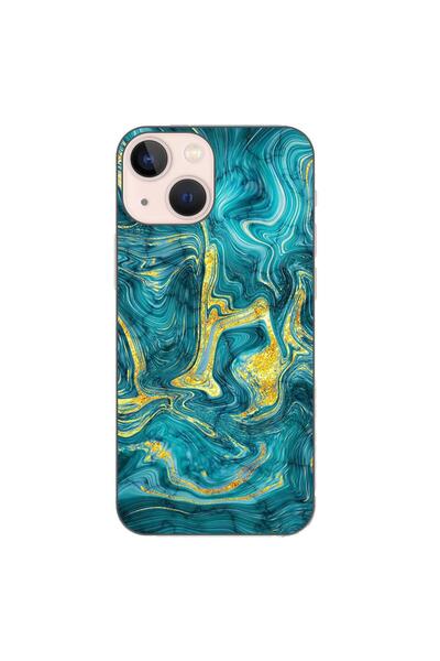 OEM Husa compatibila cu Apple iPhone 13 Mini Silicon Gel Tpu Model Abstract G...