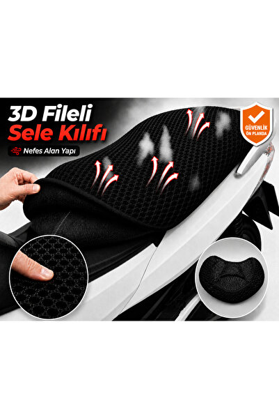 Vi Caro RKS Freccia 125 Husă pentru șa motocicletă Husă pentru șa cu plasă 3D...
