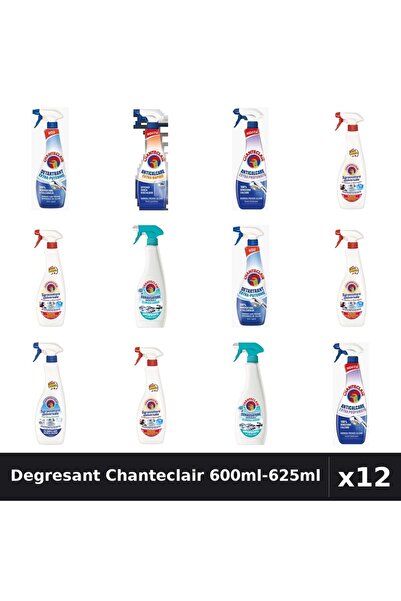 Chanteclair Set 12 Degresant Universal 600ml-625ml - 6 Arome, Anticalcar, Det...