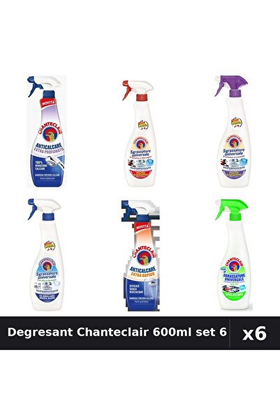 Chanteclair Set 6 Degresant Universal 600-625ml - 6 Arome Asortate Curatenie ...