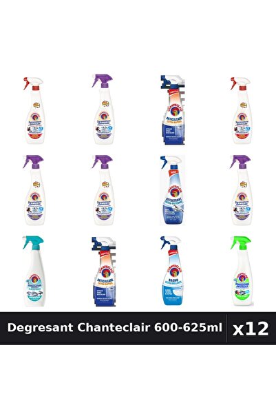 Chanteclair Set 12 Degresant Universal 600-625ml - Marsilia, Lavanda, Lamaie,...