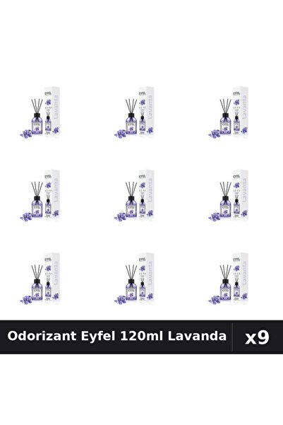 Eyfel Set 9 Odorizant Camera Betisoare Lavanda - Parfum Intens 120ml