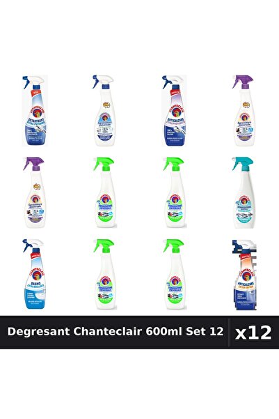 Chanteclair Set 12 Degresant Universal 600-625ml - 9 Arome, Anticalcar, Detar...