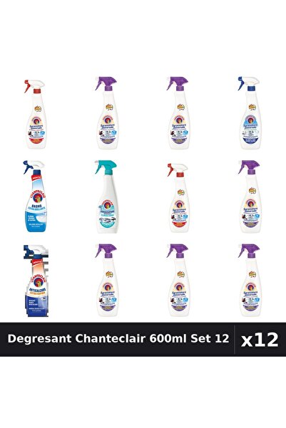 Chanteclair Set 12 Degresant Universal 600-625ml - 7 Arome, Anticalcar, Bicar...