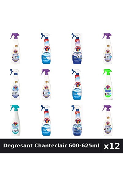 Chanteclair Set 12 Degresant Universal 600-625ml - 8 Arome, Anticalcar, Detar...