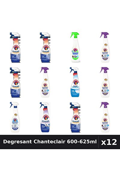 Chanteclair Set 12 Degresant Universal 600-625ml - 6 Arome, Anticalcar, Bicar...