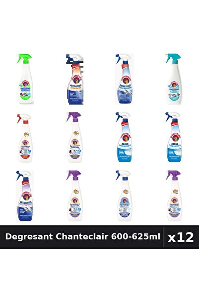 Chanteclair Set 12 Degresant Universal 600-625ml - 9 Arome Asortate, Lavanda,...
