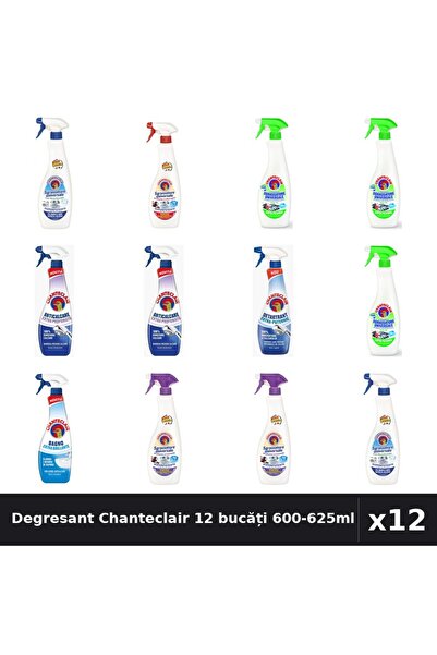 Chanteclair Set 12 Degresant Universal 600-625ml - Bicarbonat, Lămâie, Marsei...