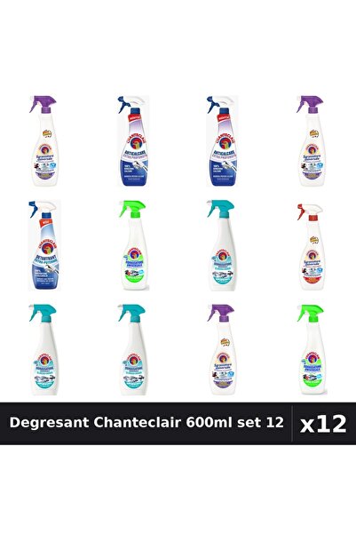 Chanteclair Set 12 Degresant Universal 600-625ml - 7 Arome, Anticalcar, Detar...